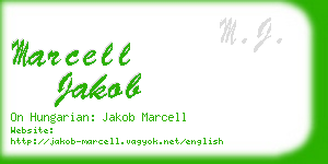 marcell jakob business card